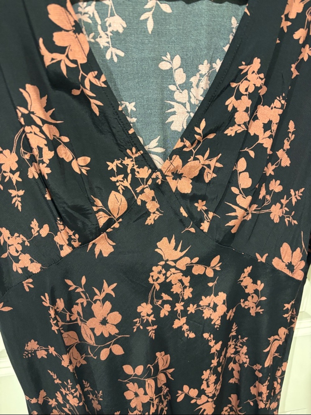 a new day Black Maxi Dress with Rose Floral Print - Picture 5 of 5